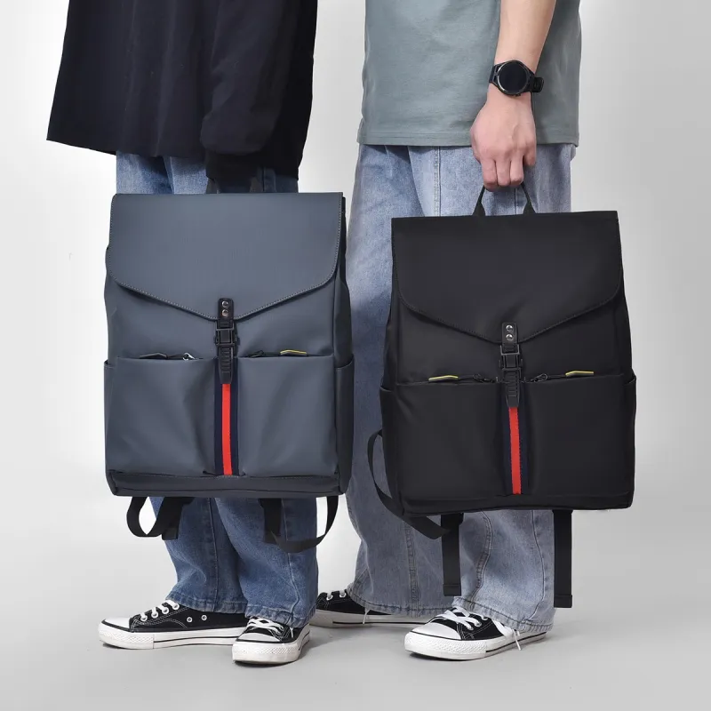 Kewuku Oxford Backpack Unisex Dark Gray/Black-1