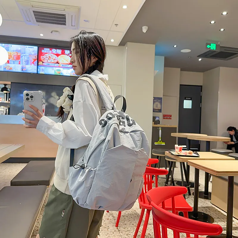 Kewuku Nylon Backpack Unisex Multicolor-5