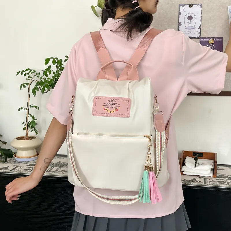 Kewuku Nylon Backpack Unisex Multicolor-2
