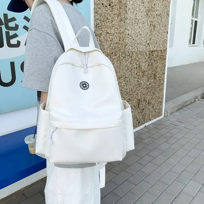 Kewuku Nylon Fabric Backpack Unisex Multicolor-1