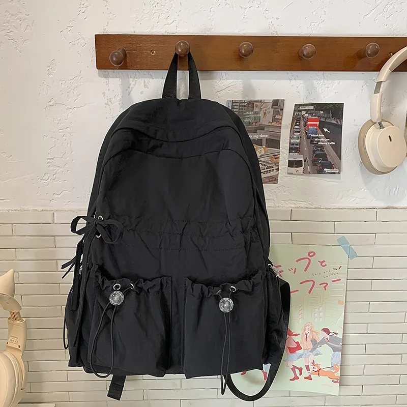 Kewuku Nylon Backpack Unisex Multicolor-10