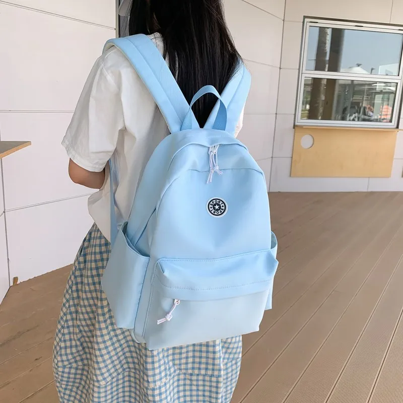 Kewuku Nylon Fabric Backpack Unisex Multicolor-15