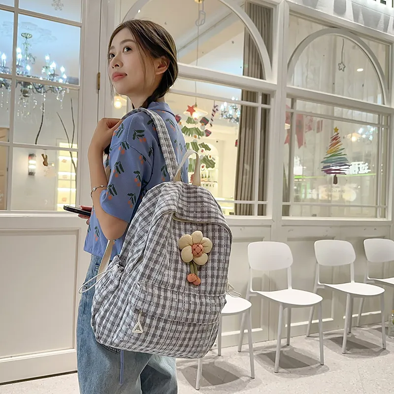 Kewuku Nylon Backpack Unisex Multicolor-9