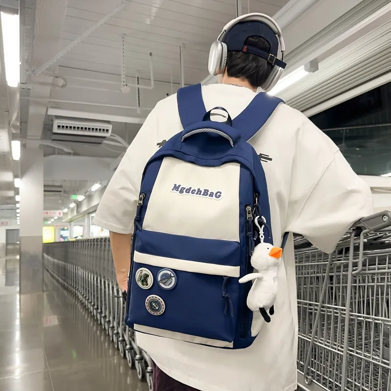 Kewuku Nylon Backpack Unisex Multicolor-11