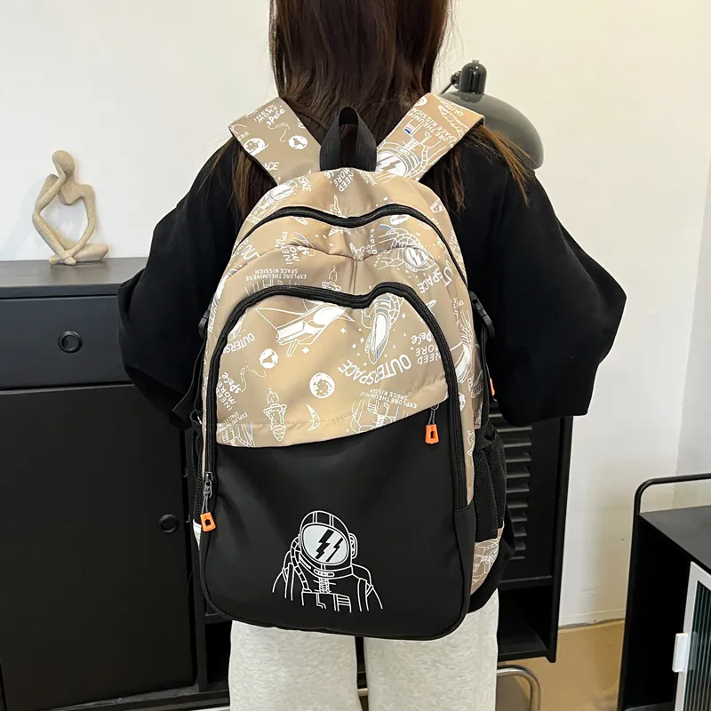 Kewuku Fabric Backpack Regular Unisex Multicolor-14