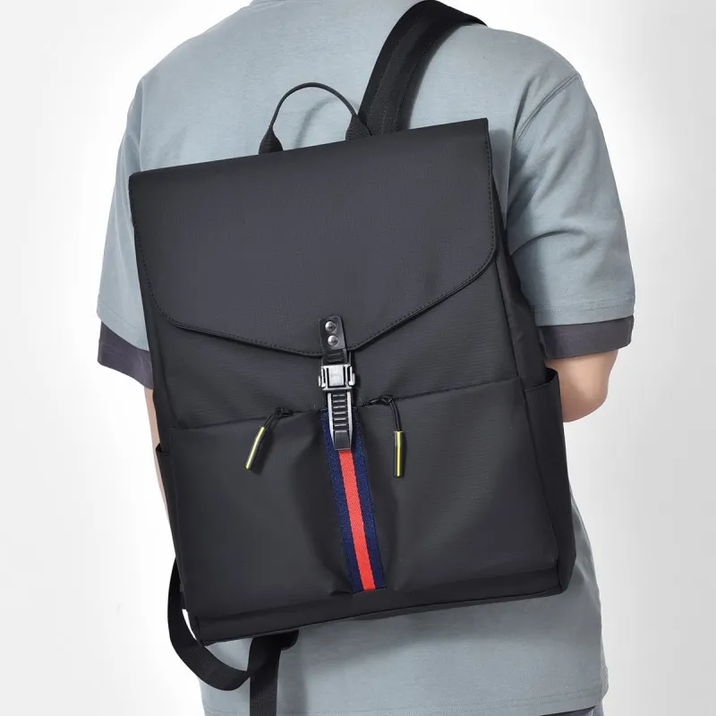 Kewuku Oxford Backpack Unisex Dark Gray/Black-4
