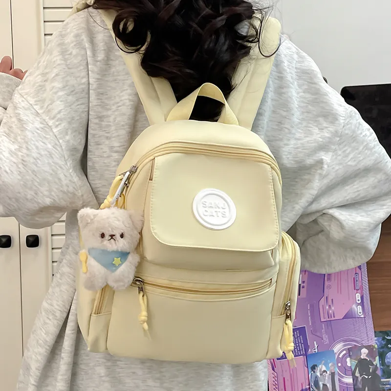 Kewuku Nylon Fabric Backpack Women's Multicolor-11