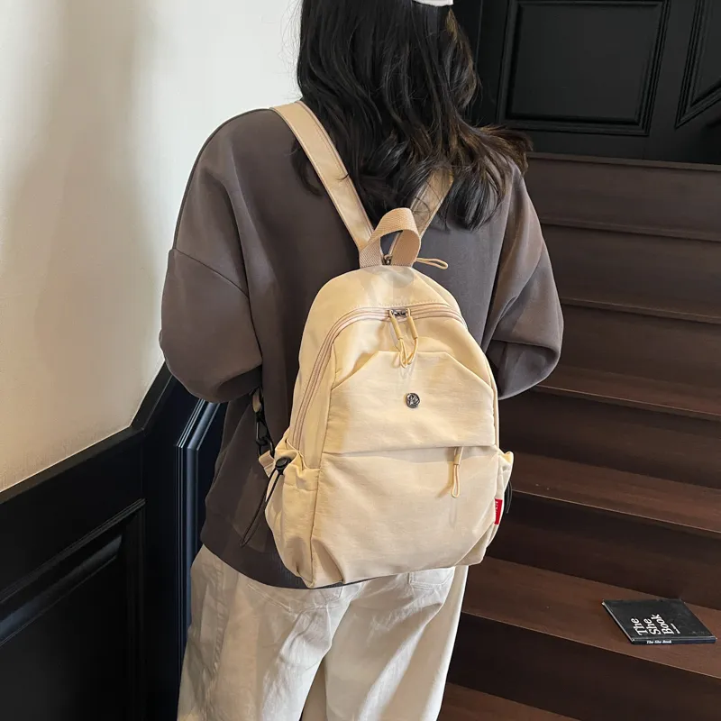 Kewuku Nylon Fabric Backpack Tubas Unisex Multicolor-4