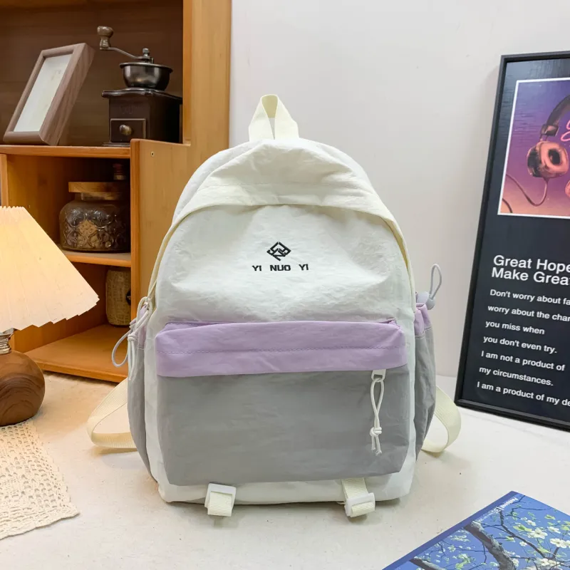 Kewuku Nylon Backpack Unisex Multicolor-7