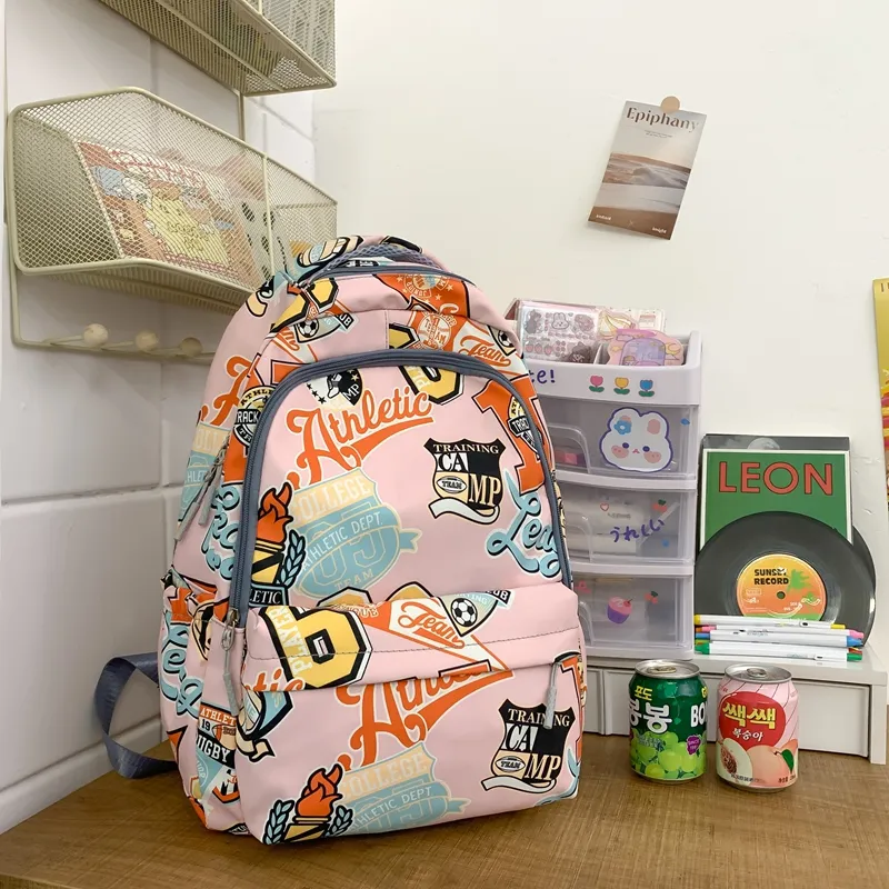 Kewuku Nylon Backpack Unisex Multicolor-20