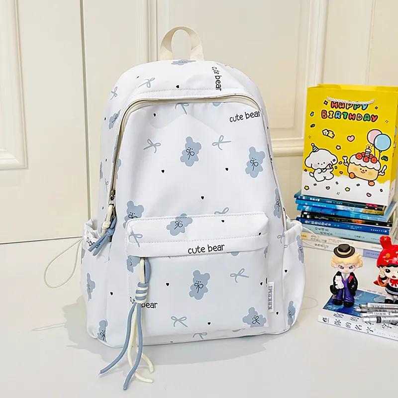 Kewuku Nylon Backpack Unisex Multicolor-9