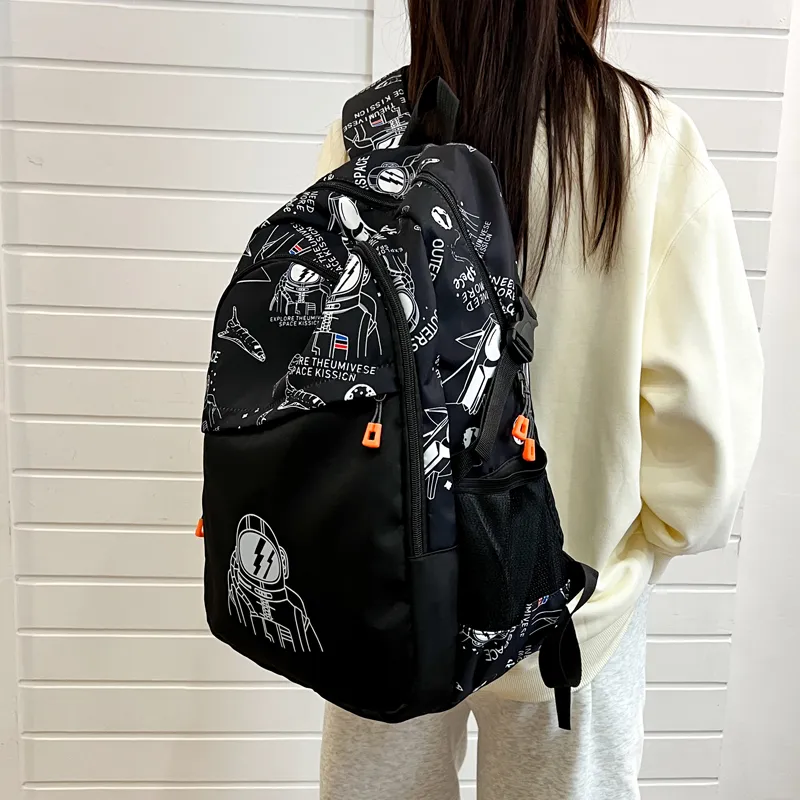 Kewuku Fabric Backpack Regular Unisex Multicolor-9