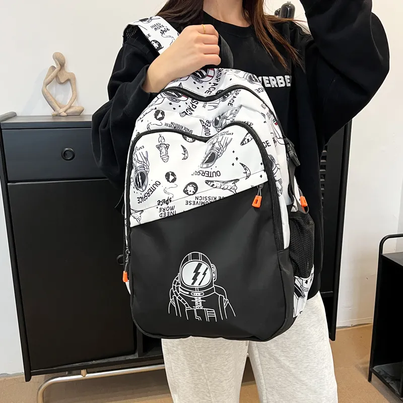 Kewuku Fabric Backpack Regular Unisex Multicolor-1