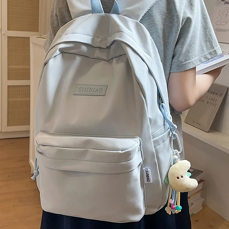 Kewuku Nylon Backpack Unisex Multicolor-19