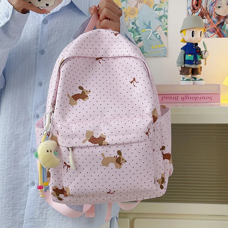 Kewuku Nylon Backpack Unisex Multicolor-15