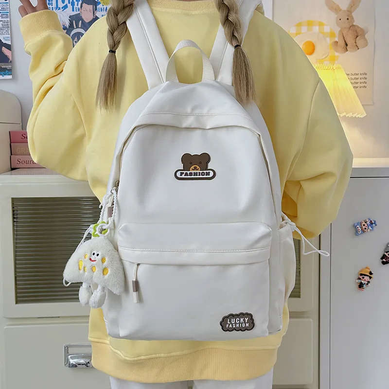 Kewuku Nylon Backpack Unisex Multicolor-1