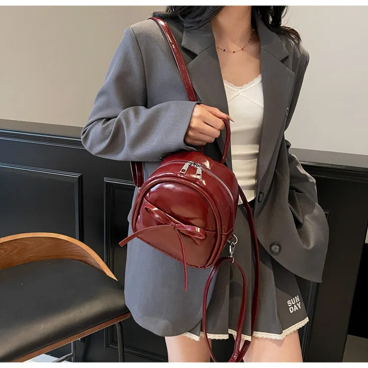 Kewuku PU Backpack Unisex Multicolor-9