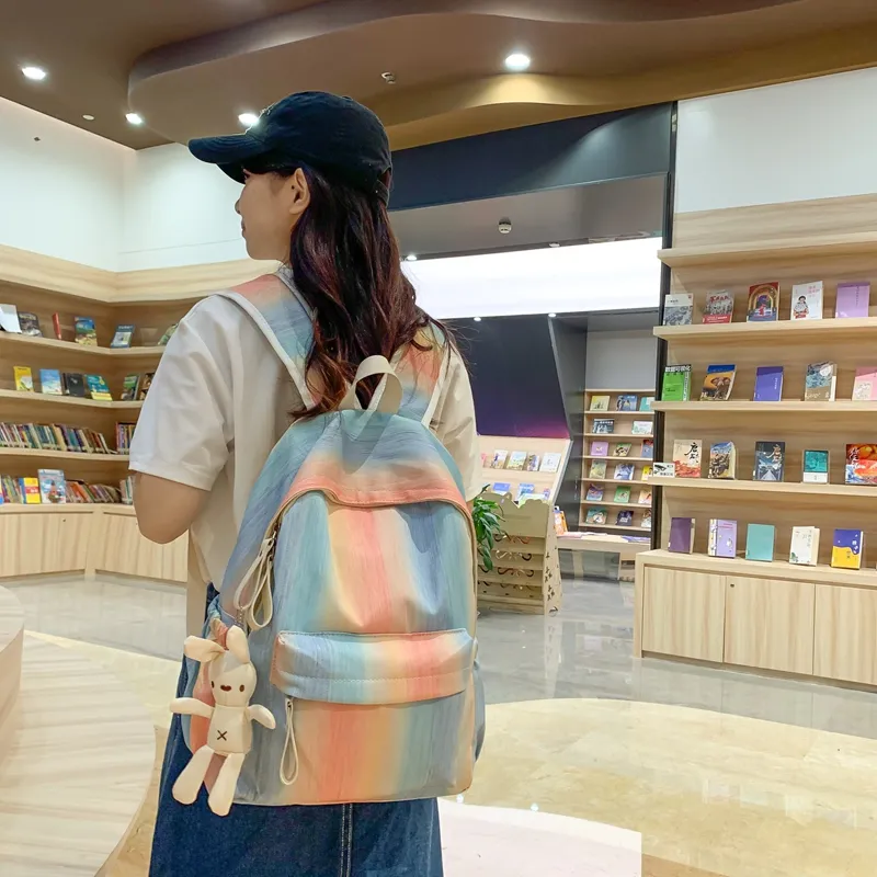 Kewuku PU Backpack Women's Multicolor-9