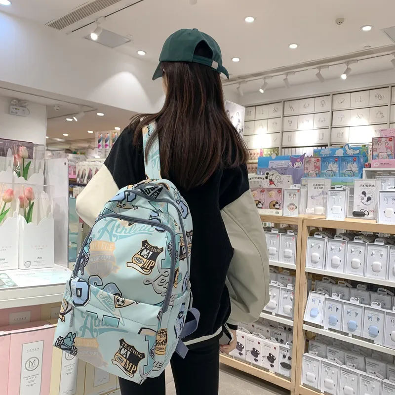 Kewuku Nylon Backpack Unisex Multicolor-14