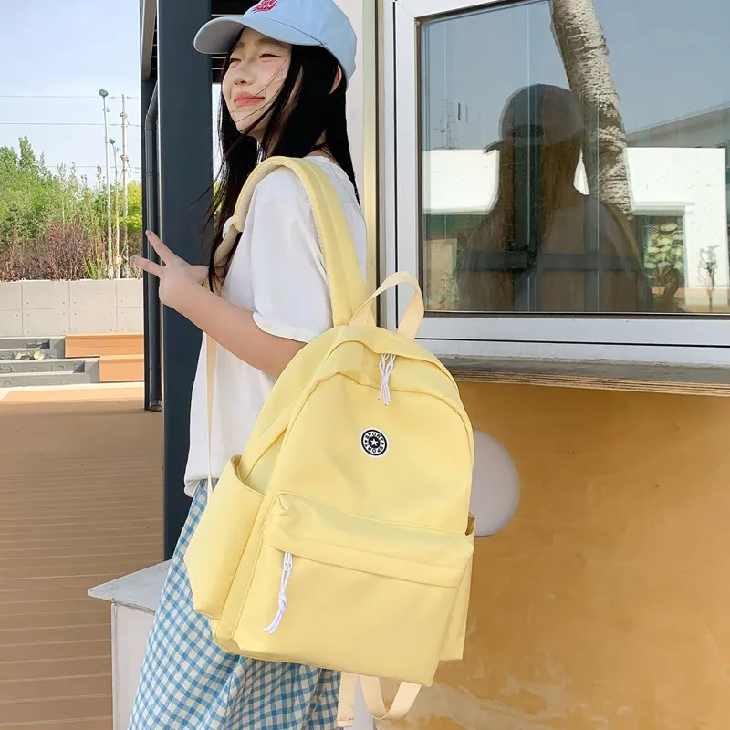 Kewuku Nylon Fabric Backpack Unisex Multicolor-11