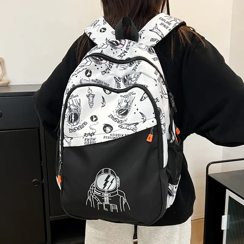Kewuku Fabric Backpack Regular Unisex Multicolor-2