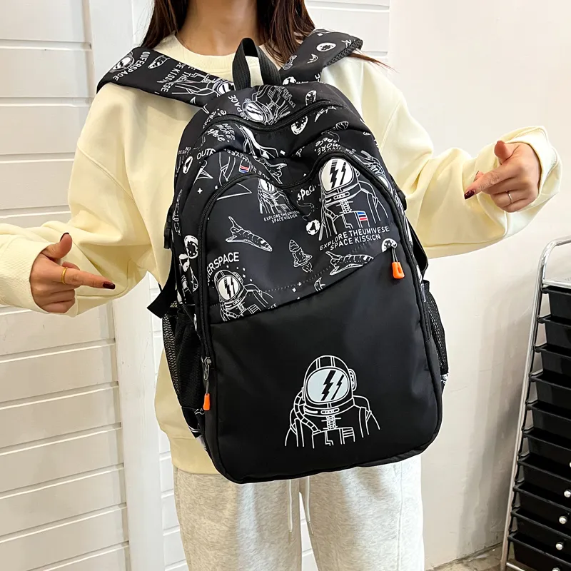 Kewuku Fabric Backpack Regular Unisex Multicolor-6
