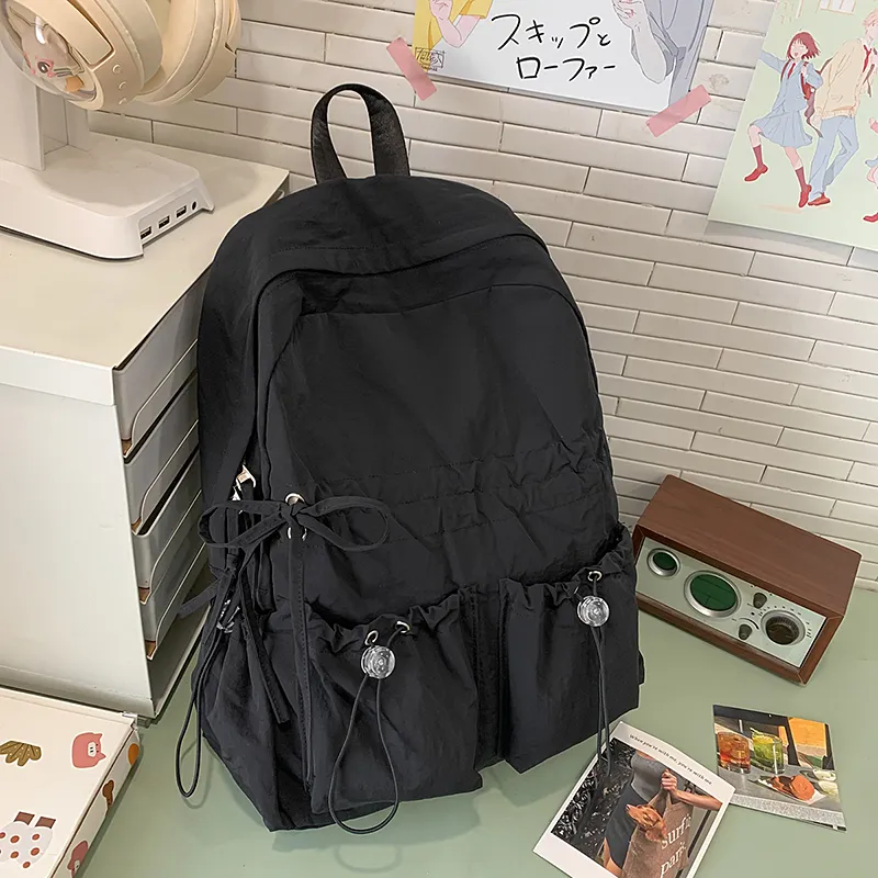 Kewuku Nylon Backpack Unisex Multicolor-9