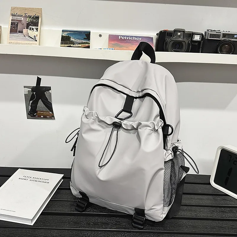 Kewuku Nylon Fabric Backpack Unisex Multicolor-1