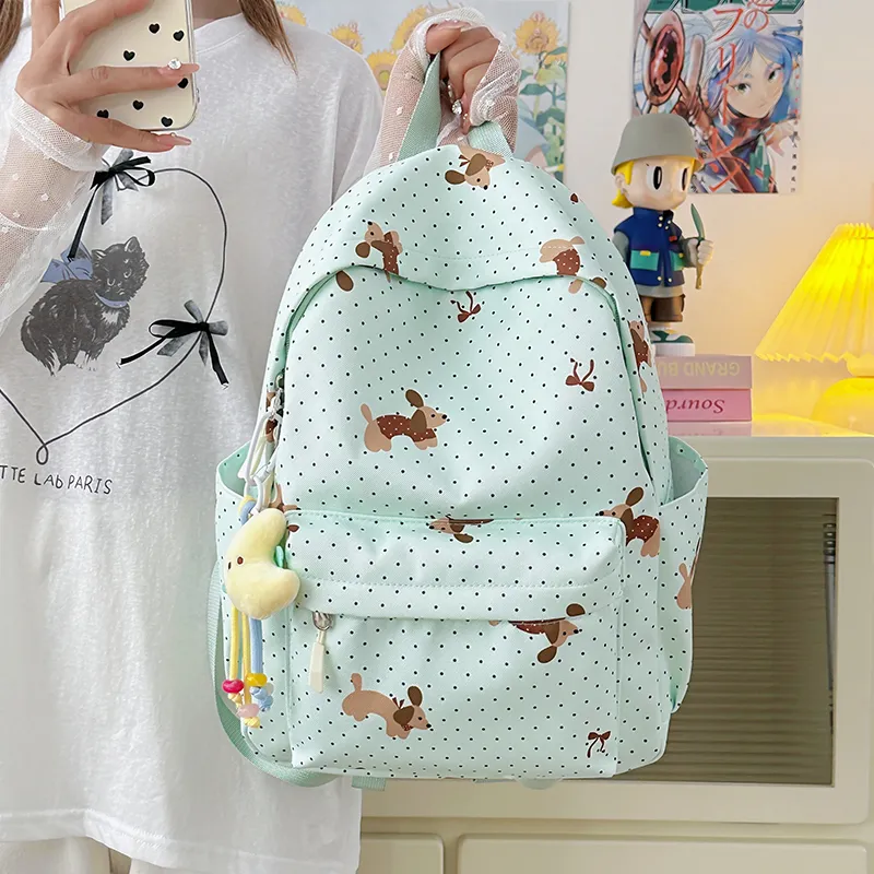 Kewuku Nylon Backpack Unisex Multicolor-9