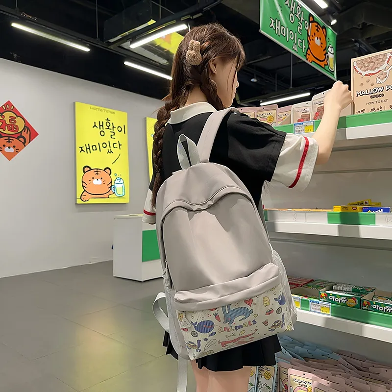 Kewuku Nylon With Mesh Backpack Unisex Multicolor-8