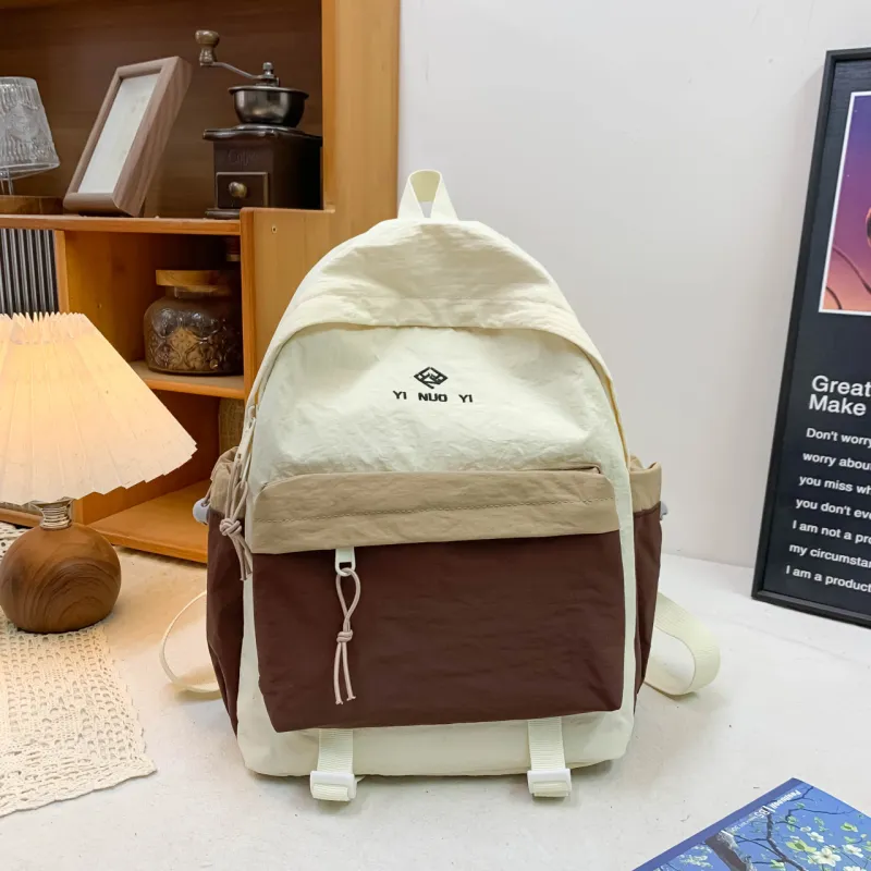 Kewuku Nylon Backpack Unisex Multicolor-15