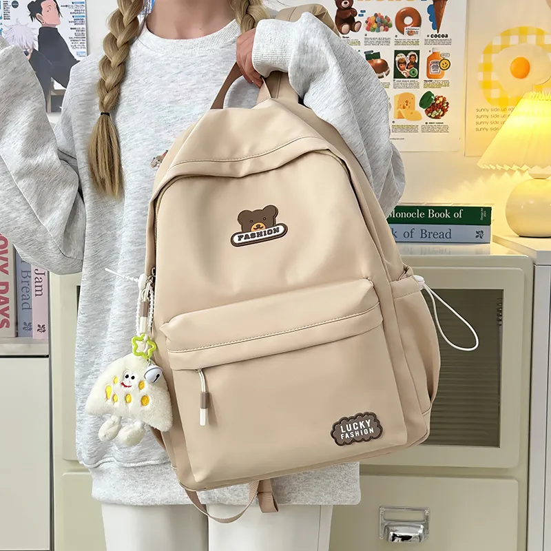 Kewuku Nylon Backpack Unisex Multicolor-12