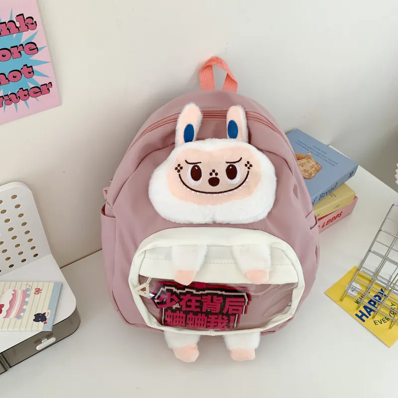 Kewuku Oxford Backpack Regular Unisex White/Black/Pink/Khaki-9