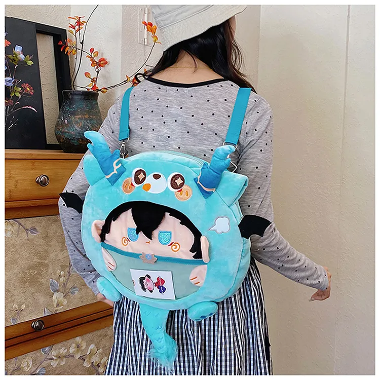 Kewuku Plush Backpack Regular Women's Multicolor-13