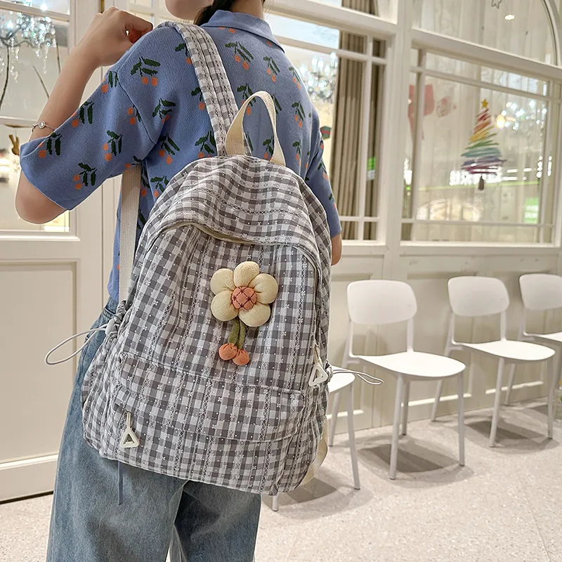 Kewuku Nylon Backpack Unisex Multicolor-10