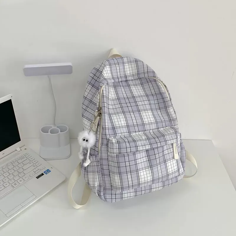 Kewuku Nylon Fabric Backpack Unisex Multicolor-2