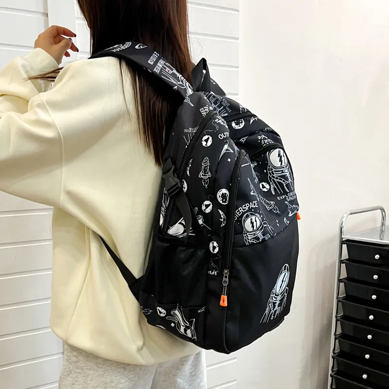 Kewuku Fabric Backpack Regular Unisex Multicolor-8