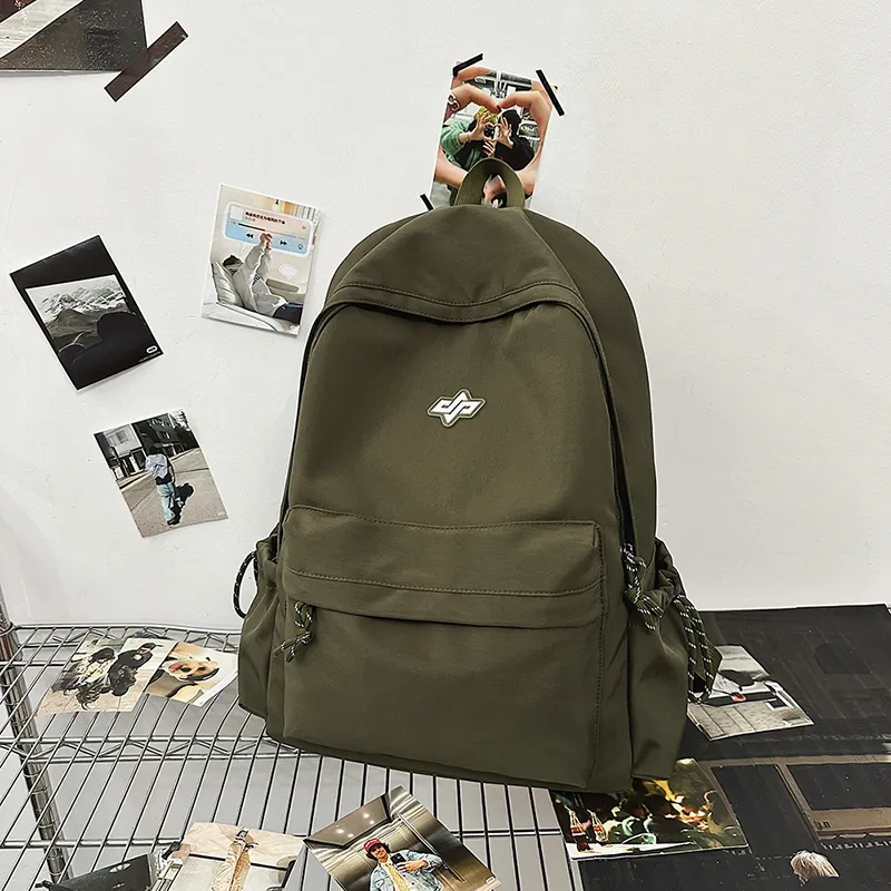 Kewuku Nylon Backpack Unisex Multicolor-19