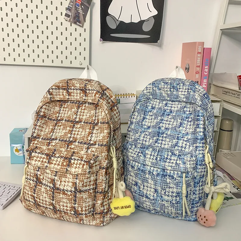 Kewuku Nylon Backpack Regular Unisex Multicolor-11