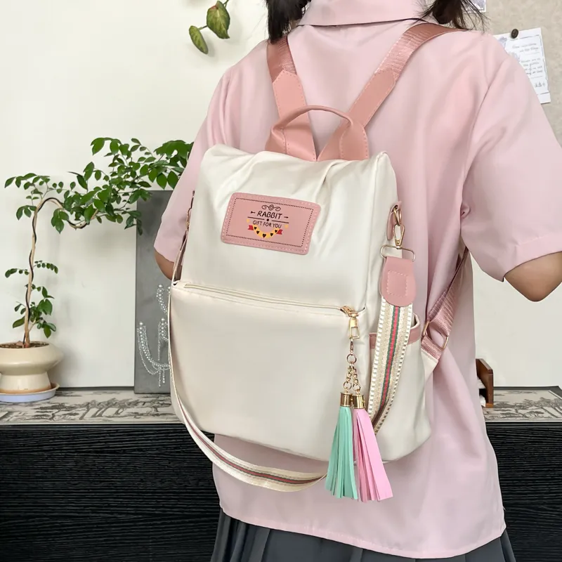 Kewuku Nylon Backpack Unisex Multicolor-3