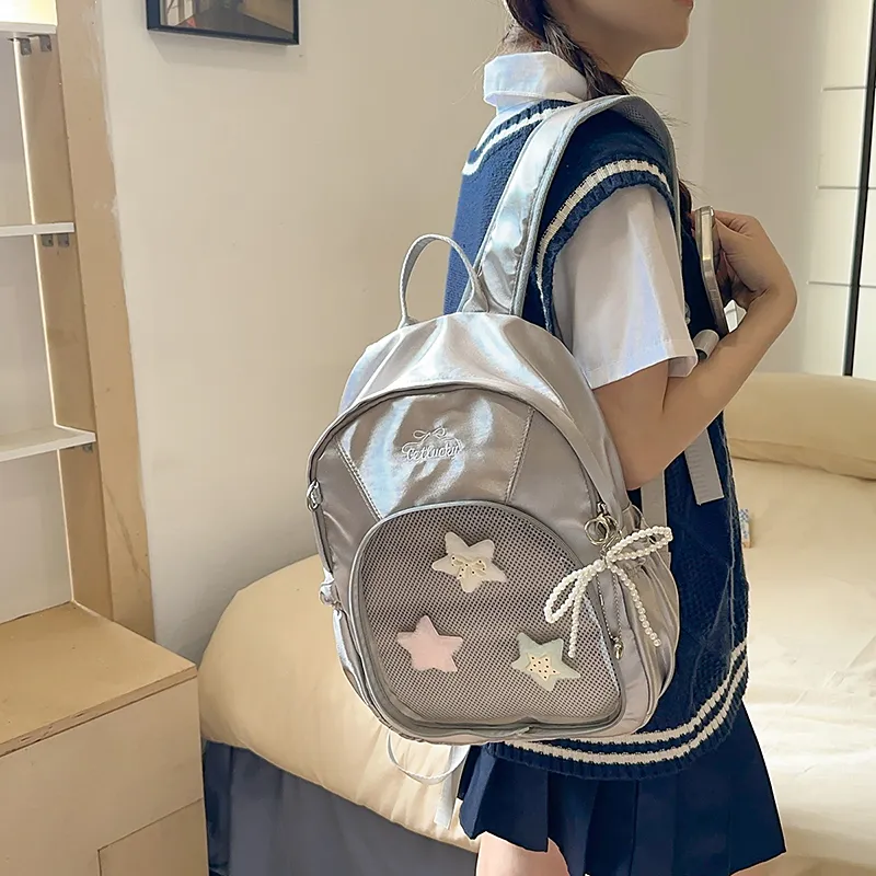 Kewuku Polyester Backpack Regular Women's Multicolor-8