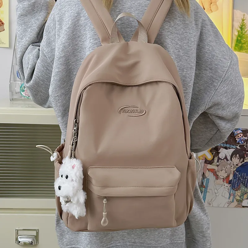 Kewuku Nylon Backpack Unisex Multicolor-13