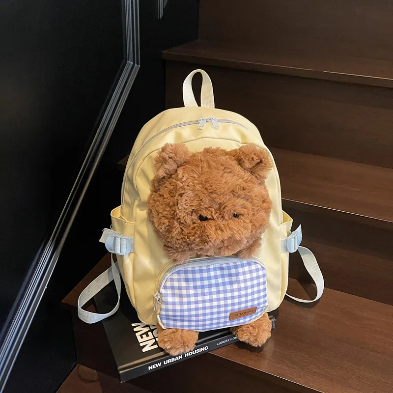 Kewuku Fabric Backpack Unisex Multicolor-4