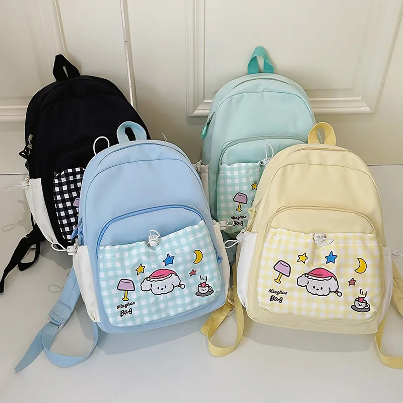 Kewuku Nylon Backpack Unisex Multicolor-3