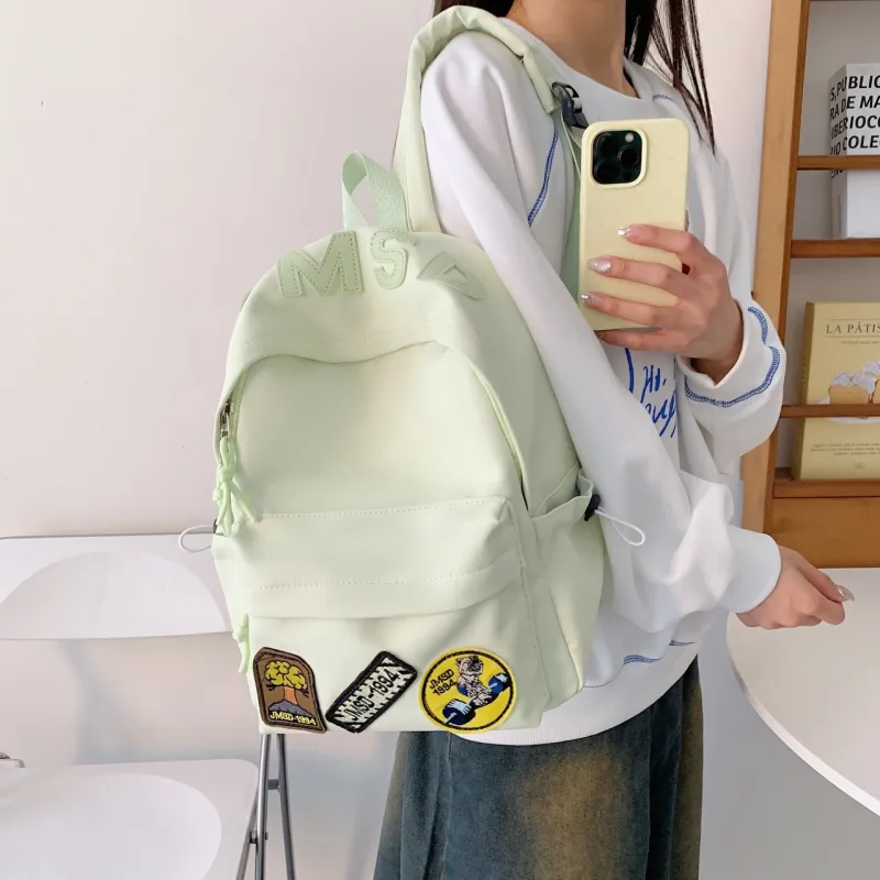 Kewuku Nylon Fabric Backpack Unisex Multicolor-18