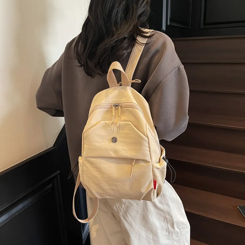 Kewuku Nylon Fabric Backpack Tubas Unisex Multicolor-2
