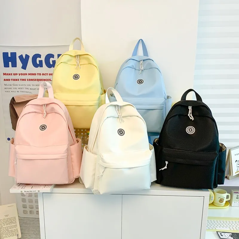 Kewuku Nylon Fabric Backpack Unisex Multicolor-6