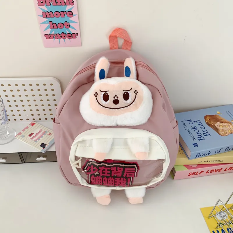 Kewuku Oxford Backpack Regular Unisex White/Black/Pink/Khaki-8
