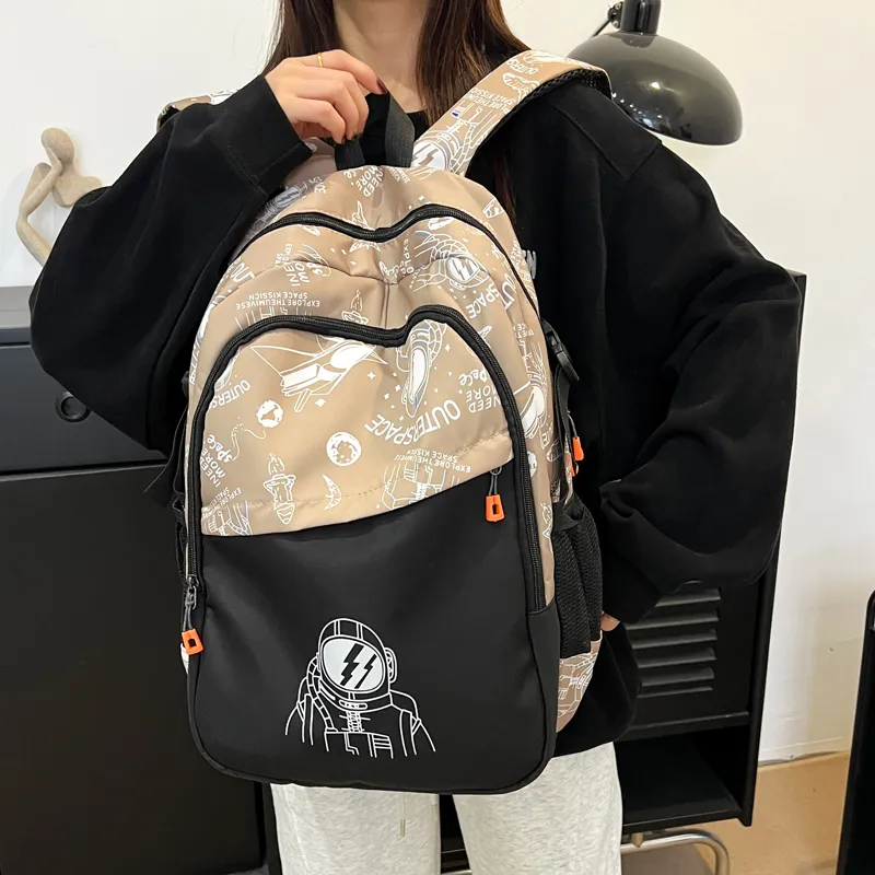 Kewuku Fabric Backpack Regular Unisex Multicolor-11