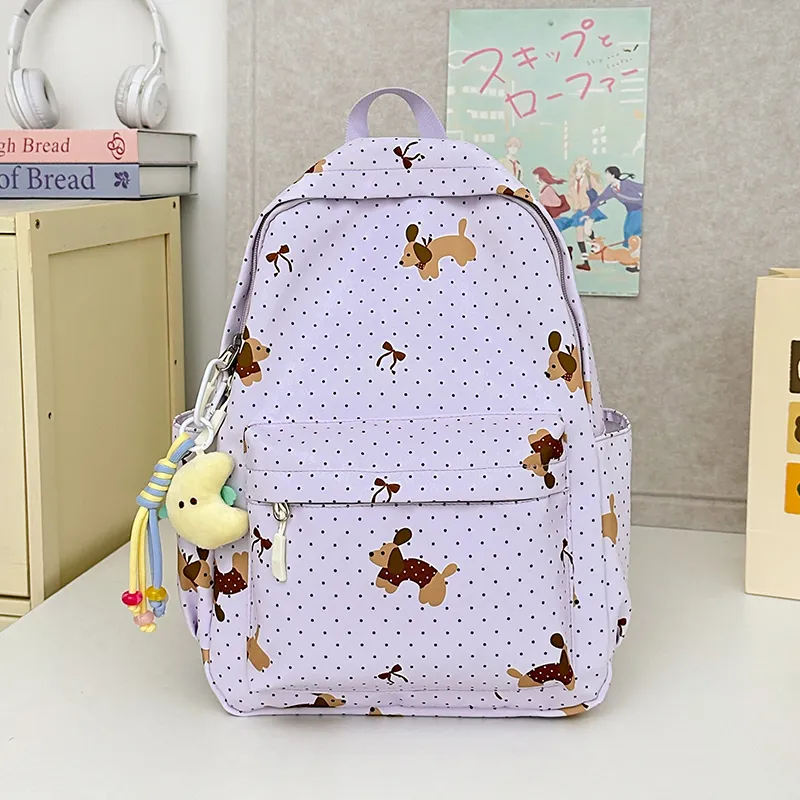 Kewuku Nylon Backpack Unisex Multicolor-5
